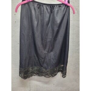 Vintage Emilio Pucci for Formfit Rogers R Black  Half Slip  Med Tall 14-16